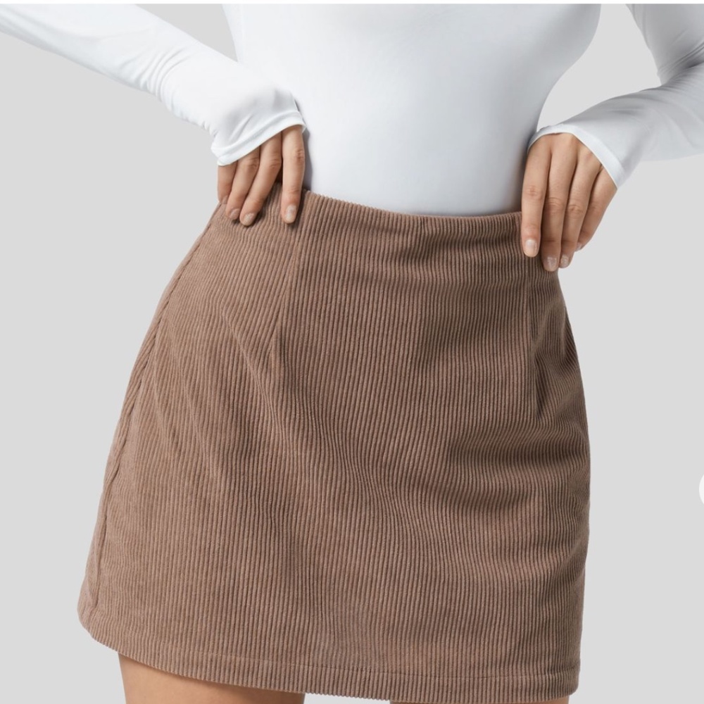 Halara - Cocoa High Waisted Corduroy Skirt